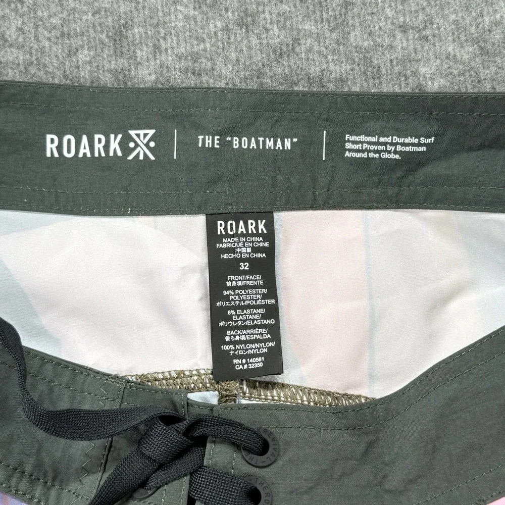 Roark The Boatman 32 Multicolor Cordura Fabric Men's‎ Boardshorts